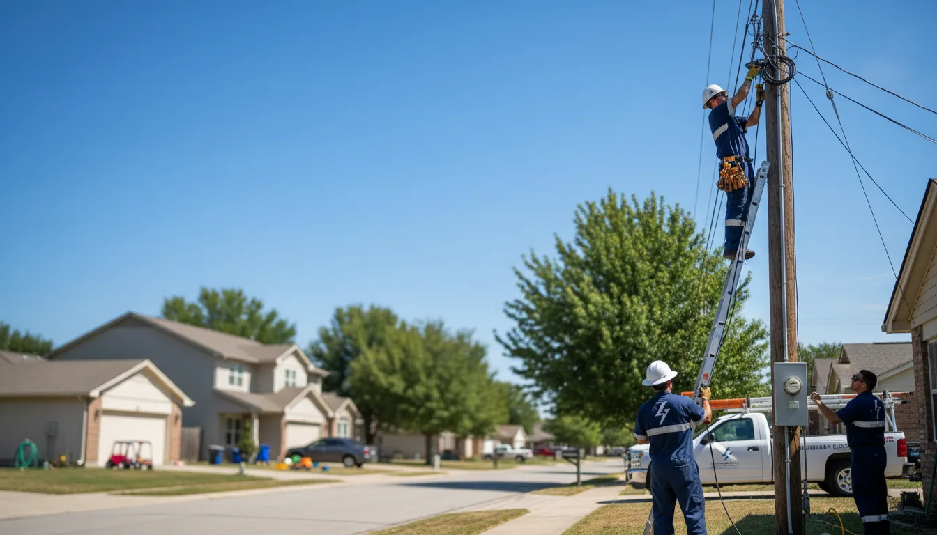 Residential electrician providing installation services in Morse, LA